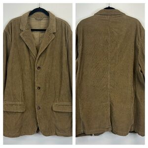 Sonoma NWT Men’s XXL Brown Corduroy Jacket Pockets Business Chore Coat Academia